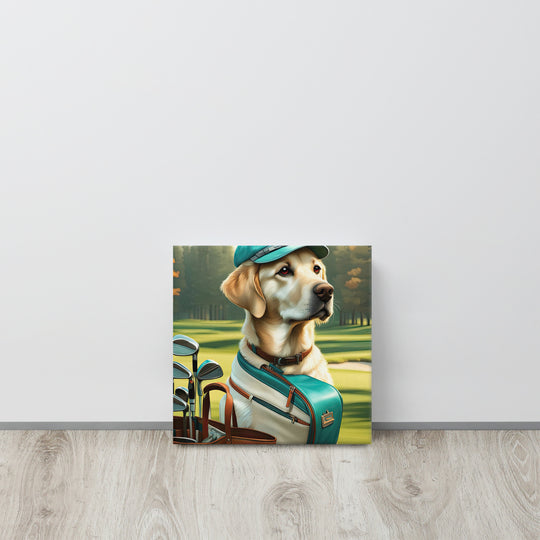 Canvas-Labrador Retriever Golfer V10