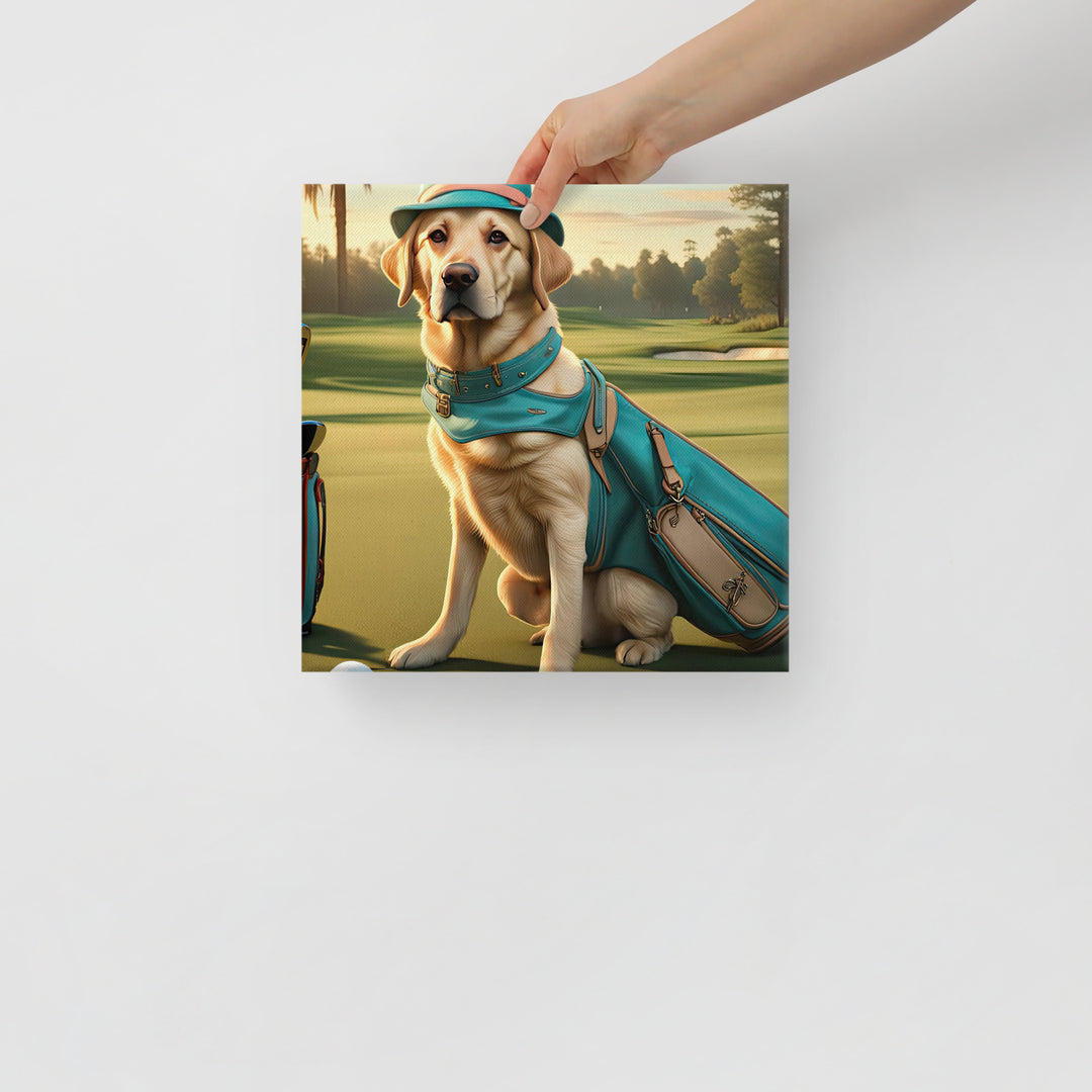 Canvas-Labrador Retriever Golfer V12