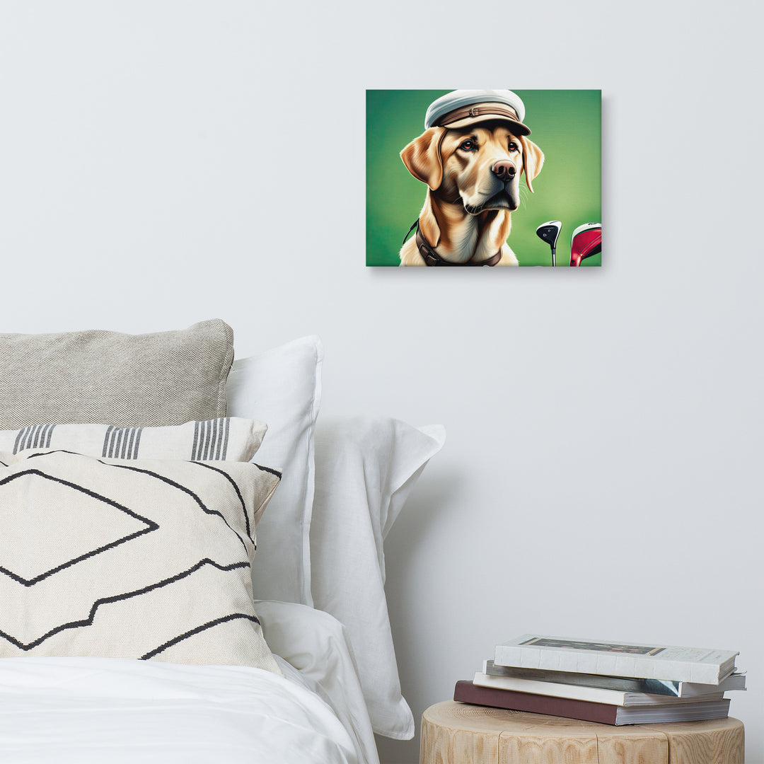 Canvas-Labrador Retriever Golfer V3