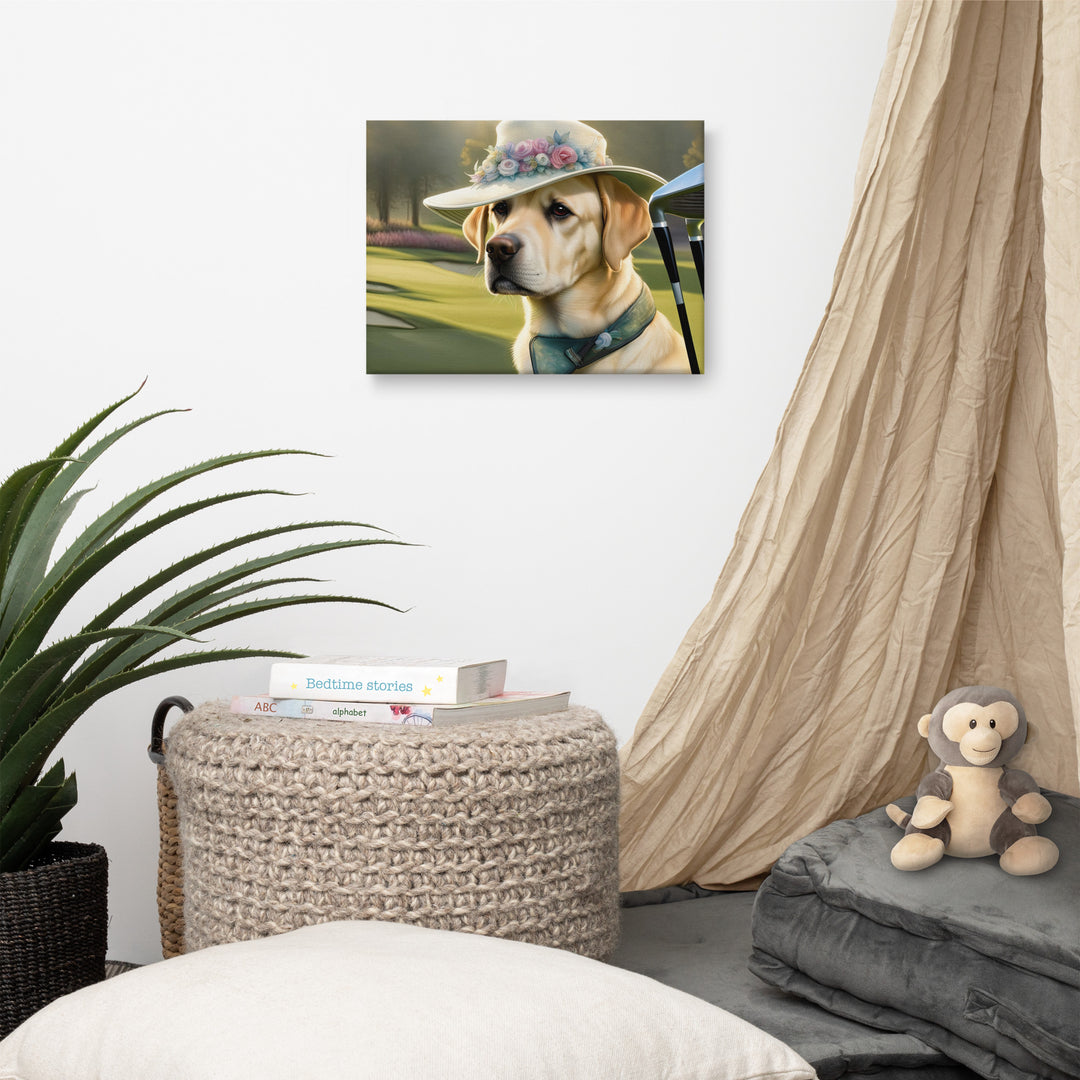 Canvas-Labrador Retriever Golfer V5