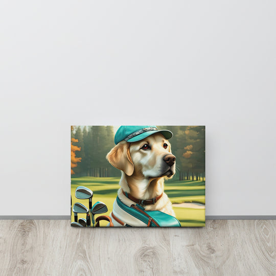 Canvas-Labrador Retriever Golfer V10