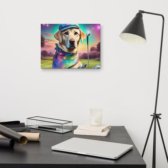 Canvas-Labrador Retriever Golfer V21