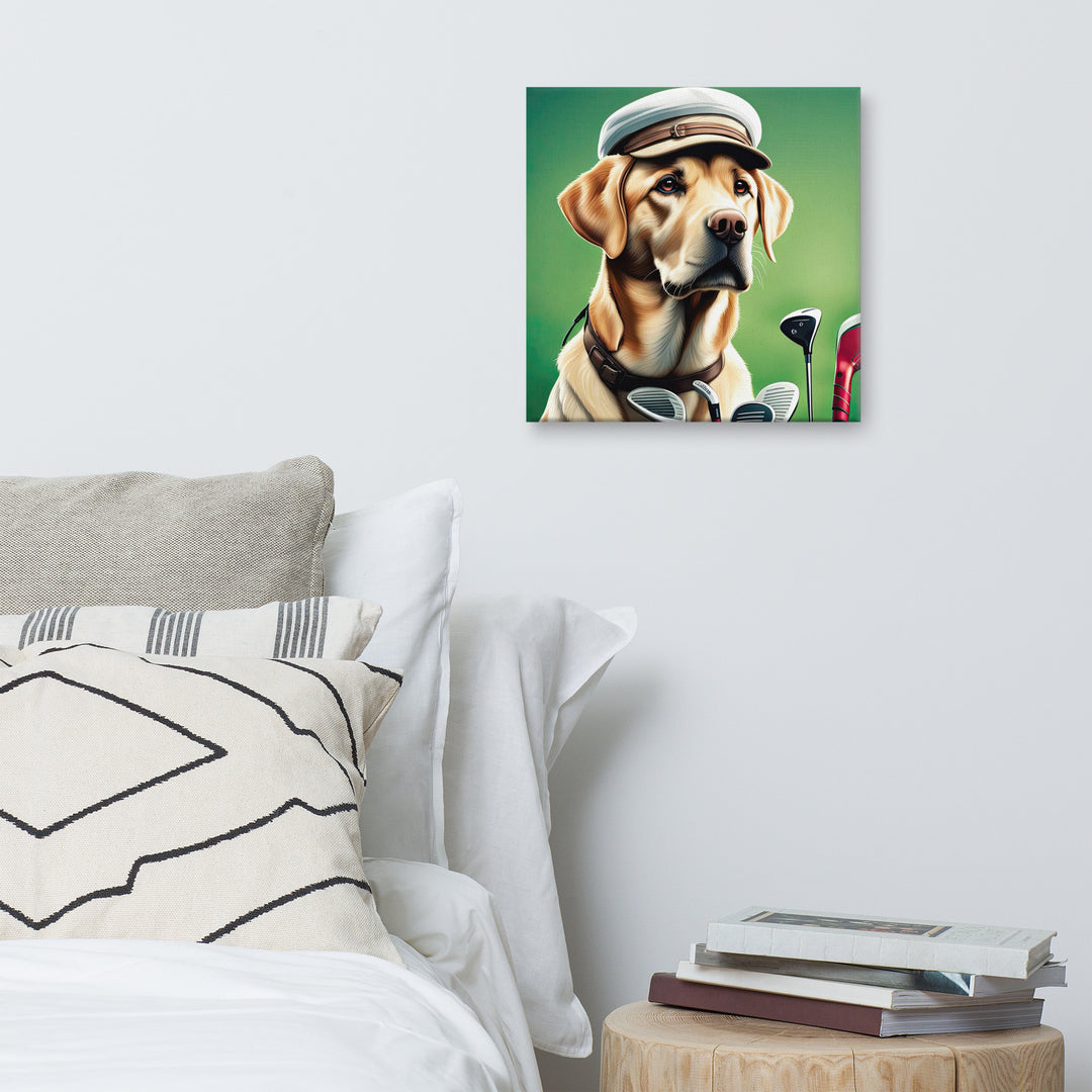 Canvas-Labrador Retriever Golfer V3