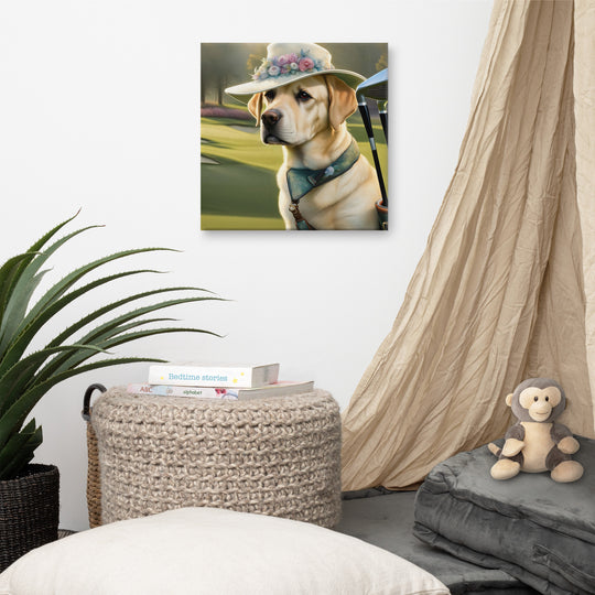 Canvas-Labrador Retriever Golfer V5