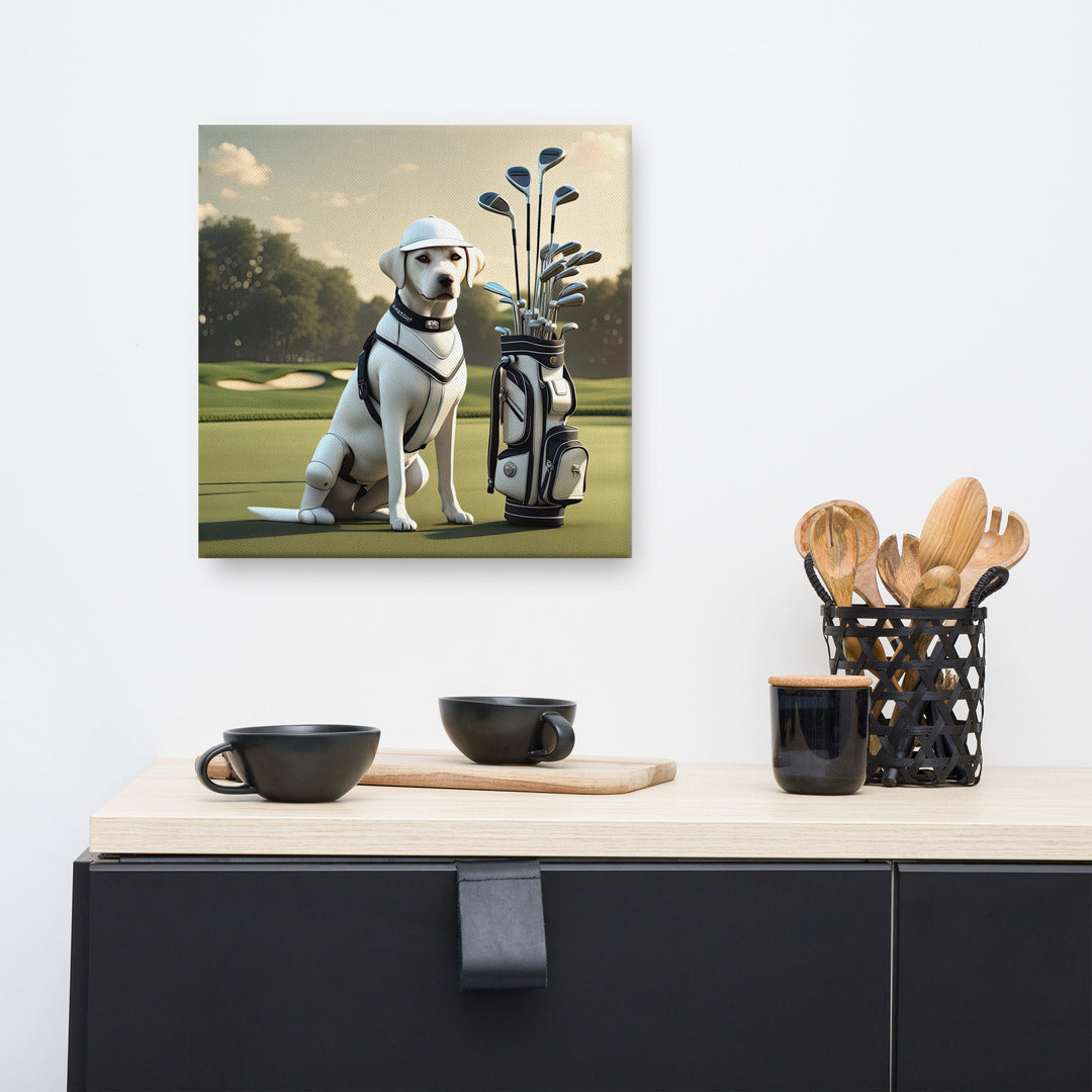 Canvas-Labrador Retriever Golfer V6