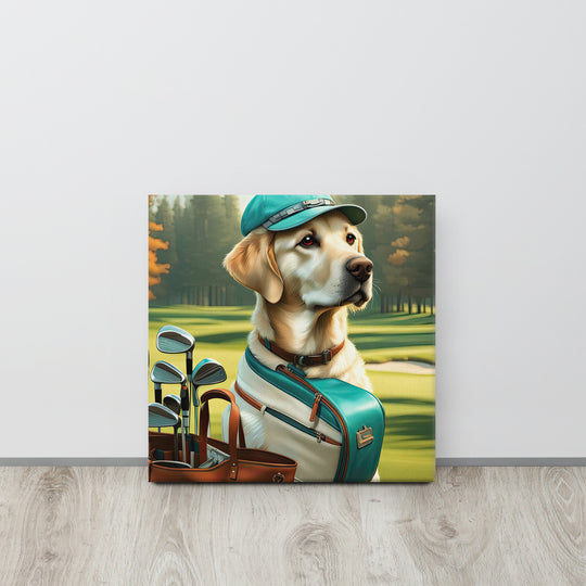 Canvas-Labrador Retriever Golfer V10