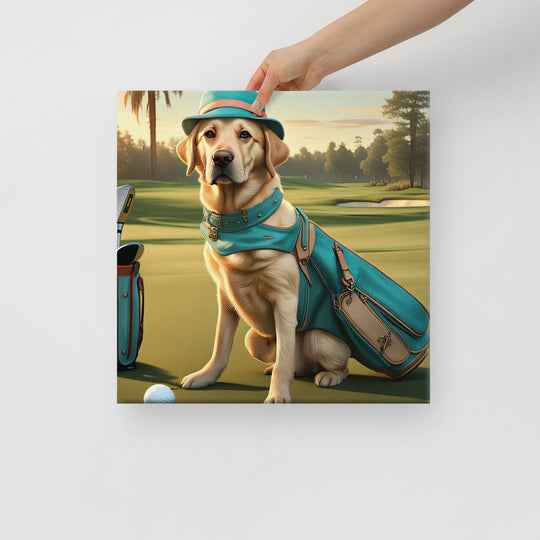 Canvas-Labrador Retriever Golfer V12