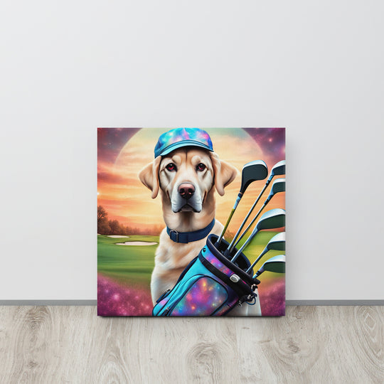 Canvas-Labrador Retriever Golfer V13