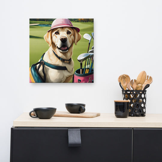 Canvas-Labrador Retriever Golfer V19