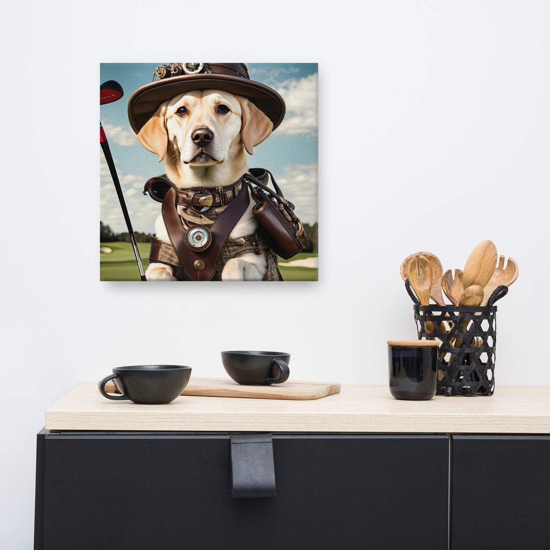 Canvas-Labrador Retriever Golfer V20