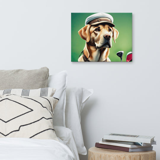 Canvas-Labrador Retriever Golfer V3