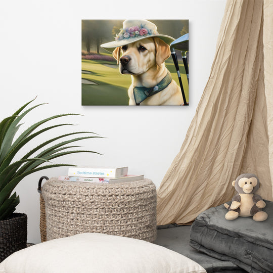 Canvas-Labrador Retriever Golfer V5