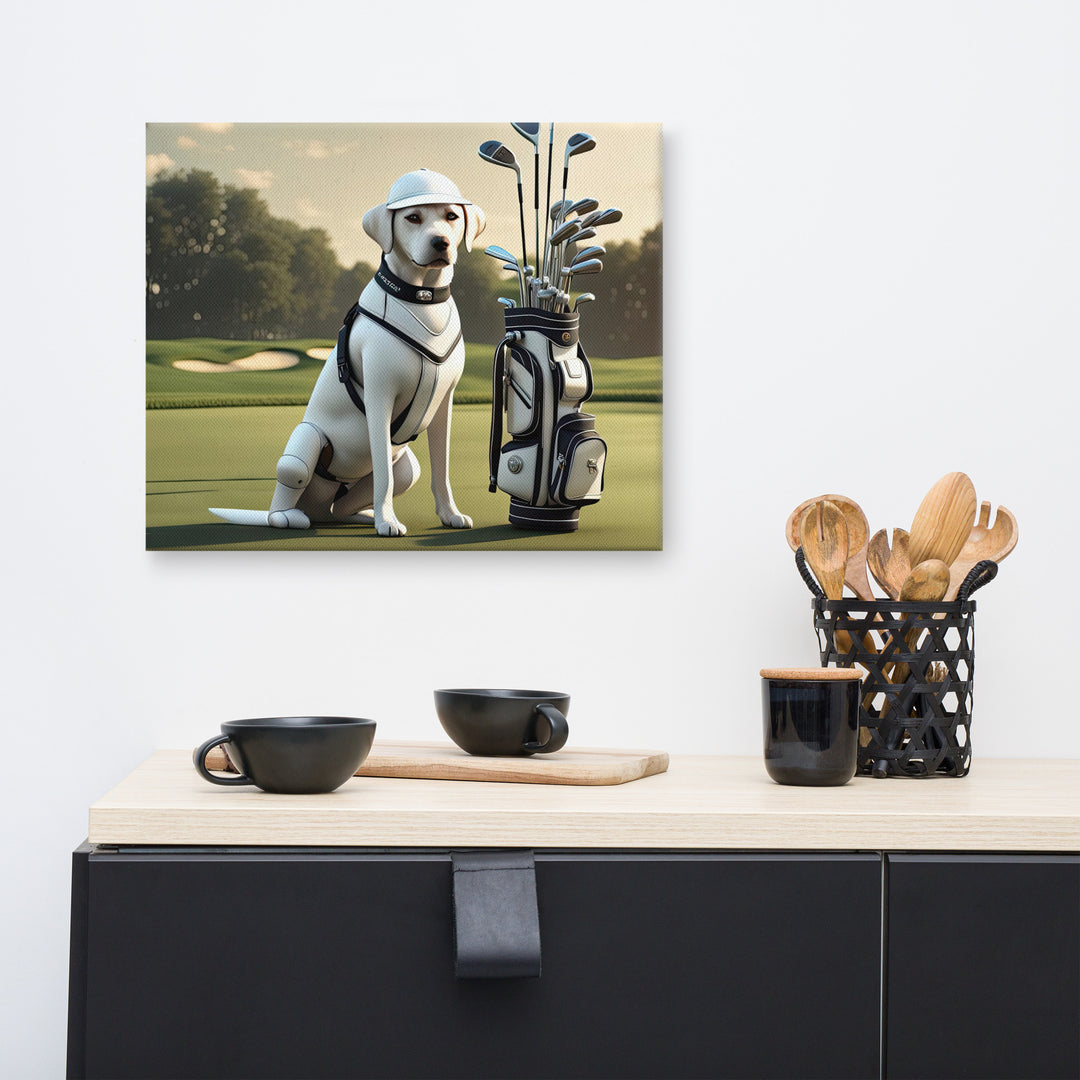 Canvas-Labrador Retriever Golfer V6