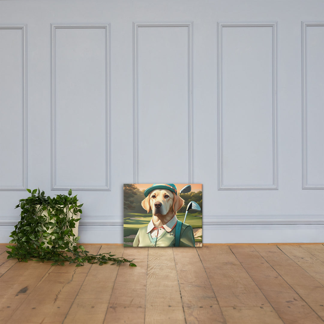 Canvas-Labrador Retriever Golfer V14