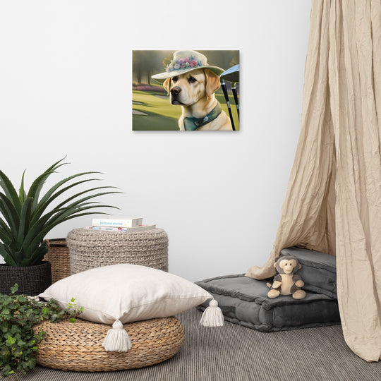 Canvas-Labrador Retriever Golfer V5