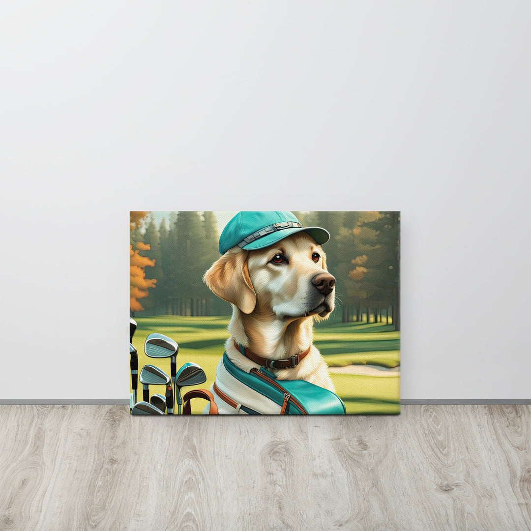 Canvas-Labrador Retriever Golfer V10