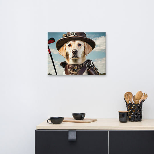 Canvas-Labrador Retriever Golfer V20