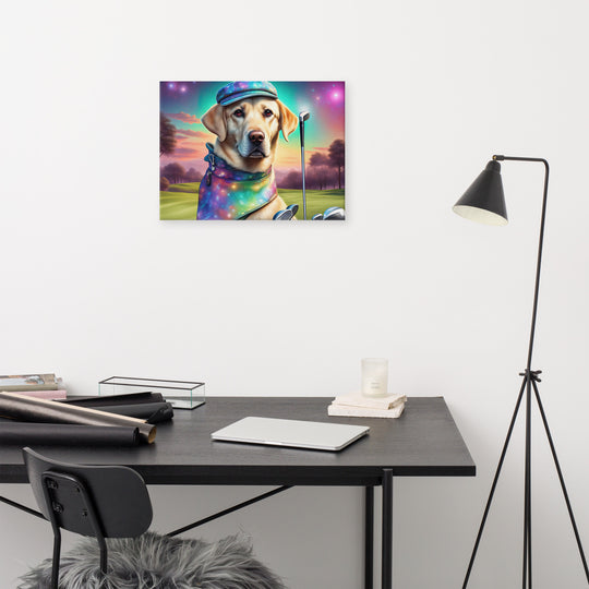 Canvas-Labrador Retriever Golfer V21