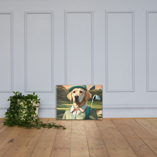 Canvas-Labrador Retriever Golfer V14