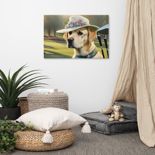 Canvas-Labrador Retriever Golfer V5