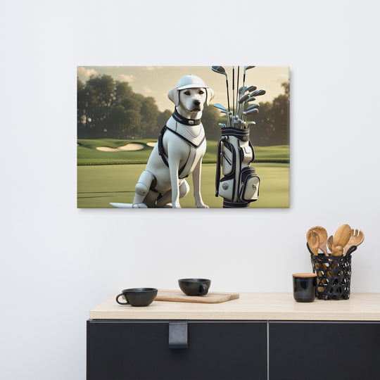 Canvas-Labrador Retriever Golfer V6