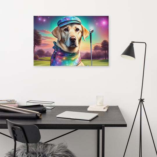 Canvas-Labrador Retriever Golfer V21