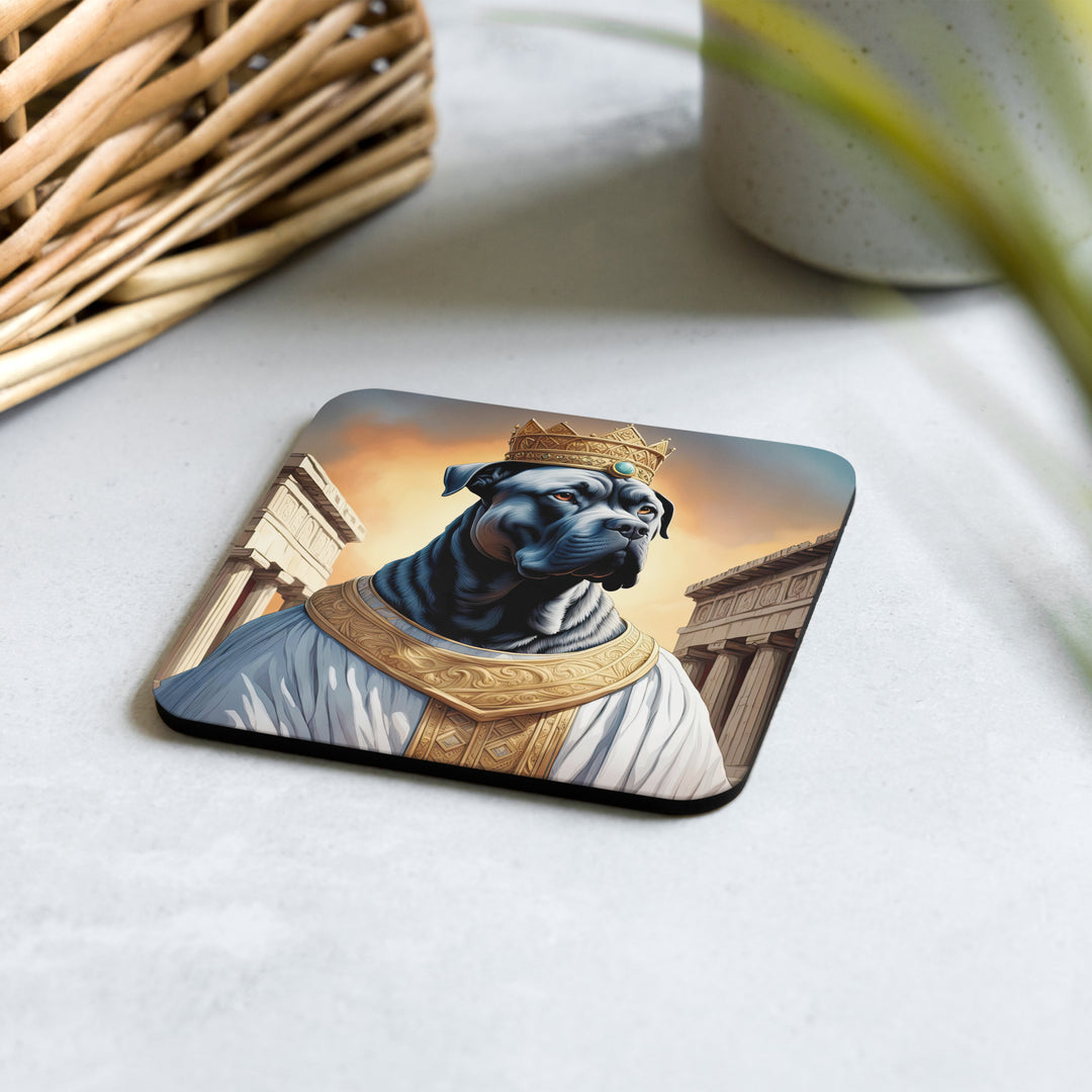 Cork-back coaster-Cane Corso