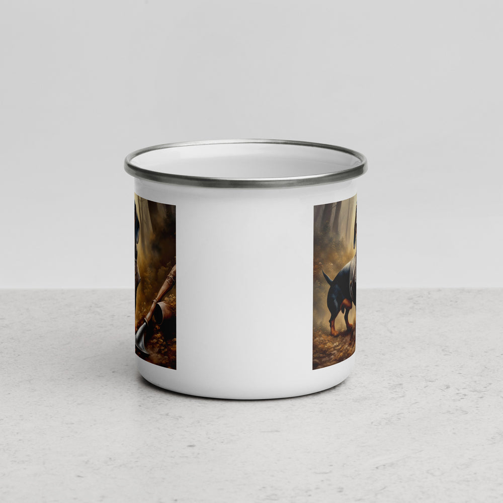 Dachshund- Enamel Mug v4