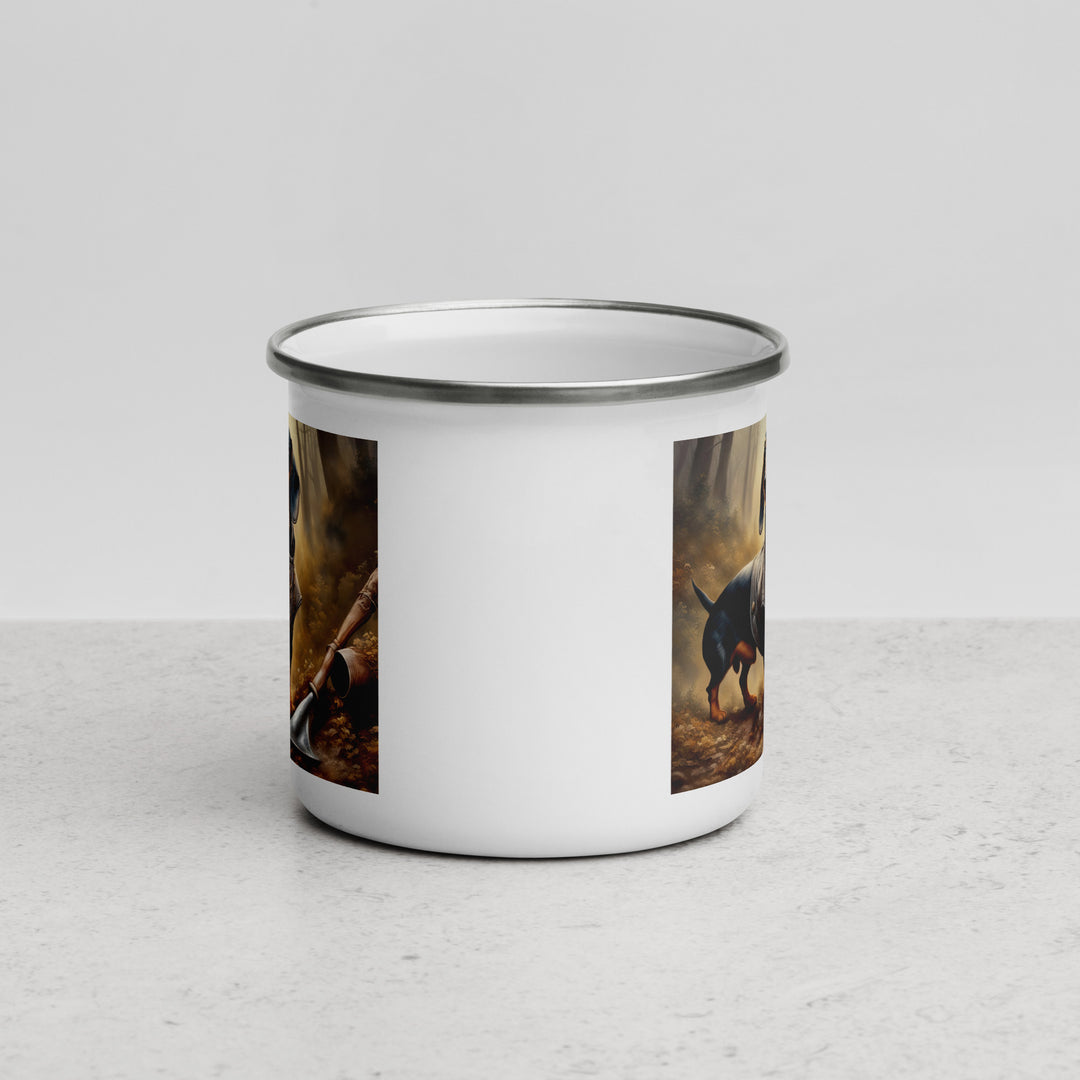 Dachshund- Enamel Mug v4