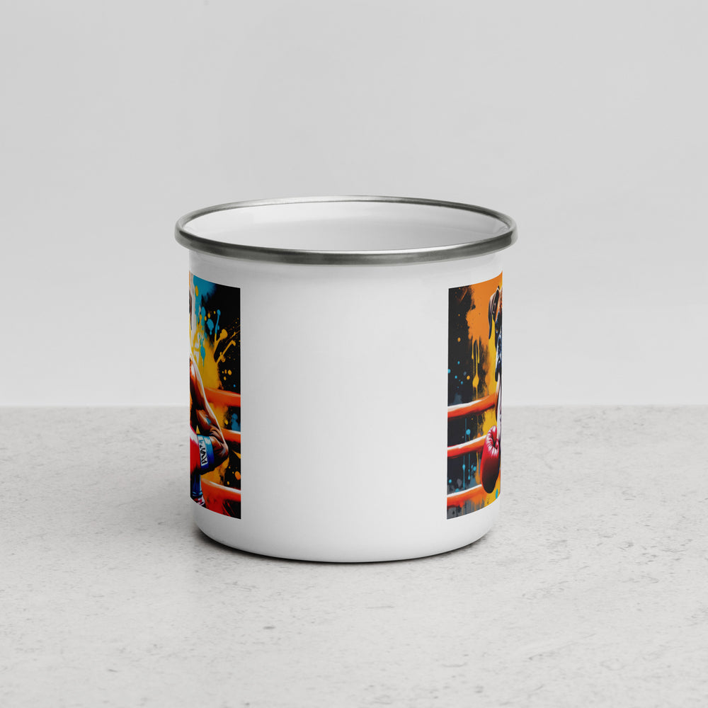 Boxer- Enamel Mug v4