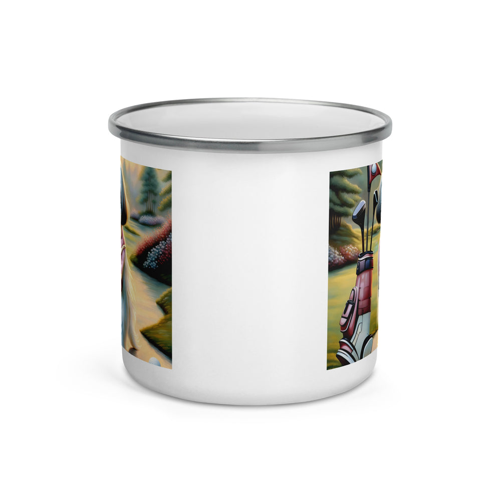 Shih Tzu Golfer- Enamel Mug