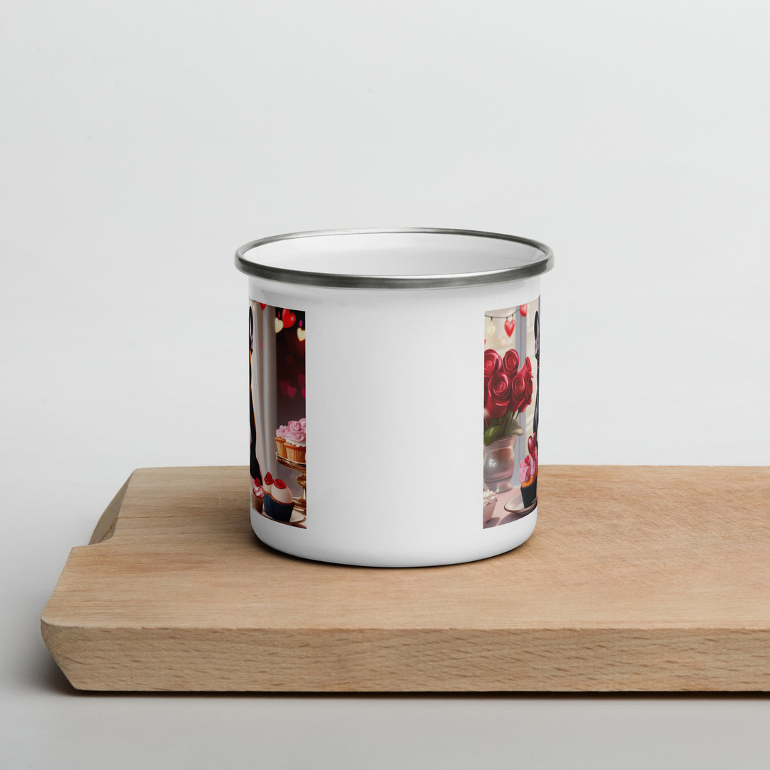 French Bulldog Romantic- Enamel Mug v2