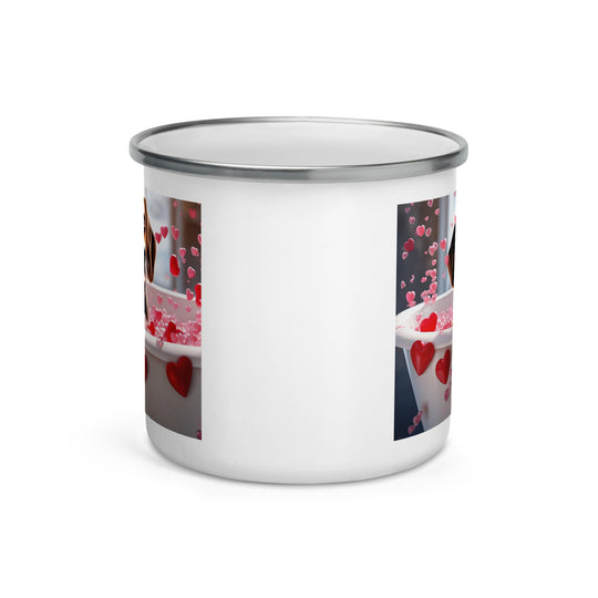 Beagle Romantic- Enamel Mug