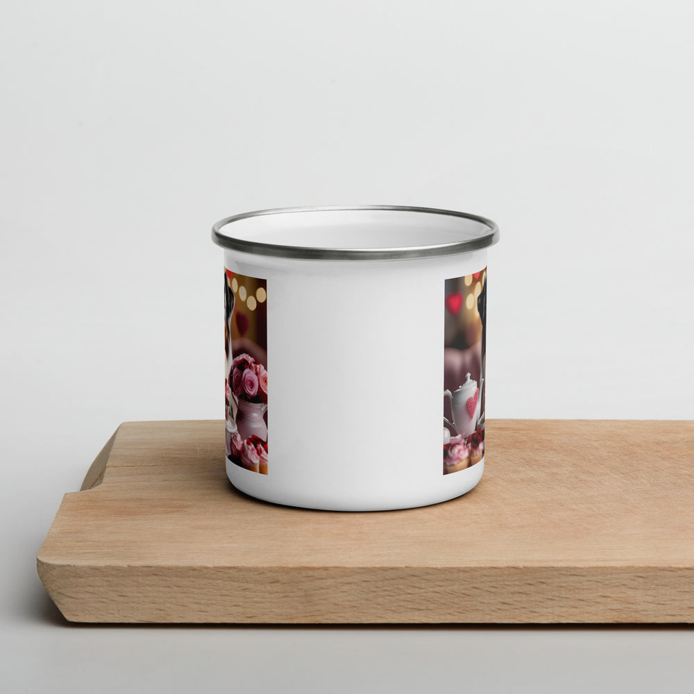 Australian Shepherd Romantic- Enamel Mug