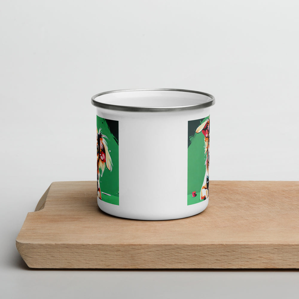 Chiweenie General- Enamel Mug v17