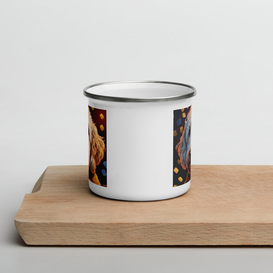 Goldendoodle- Enamel Mug v12