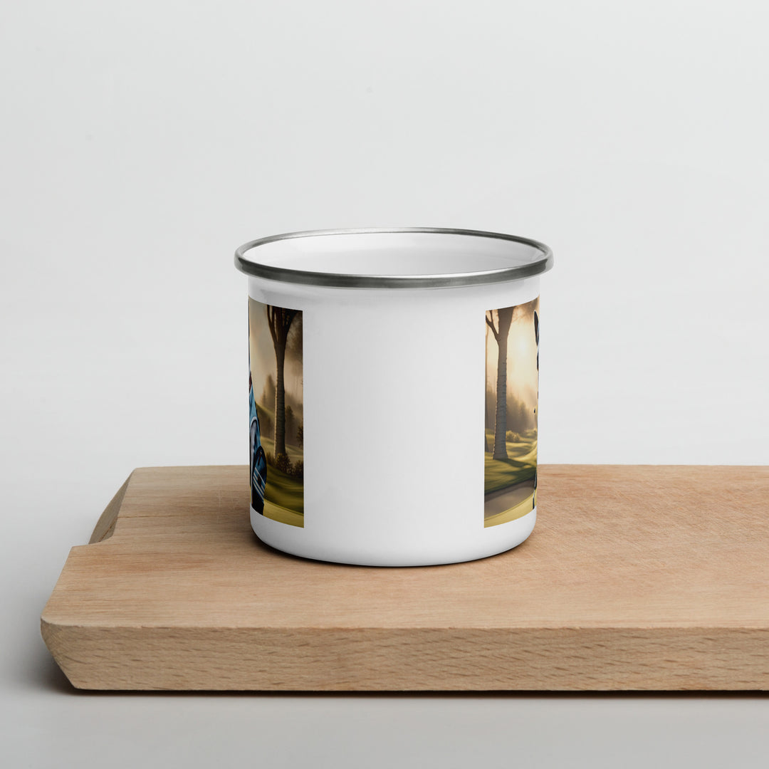 Texas Heeler Golfer- Enamel Mug v2