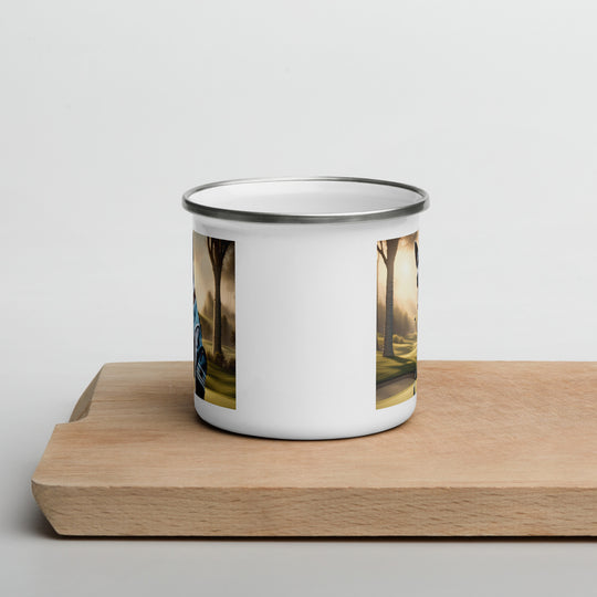 Texas Heeler Golfer- Enamel Mug v2