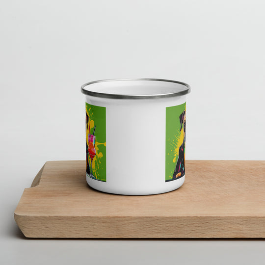 Puggle General- Enamel Mug v10