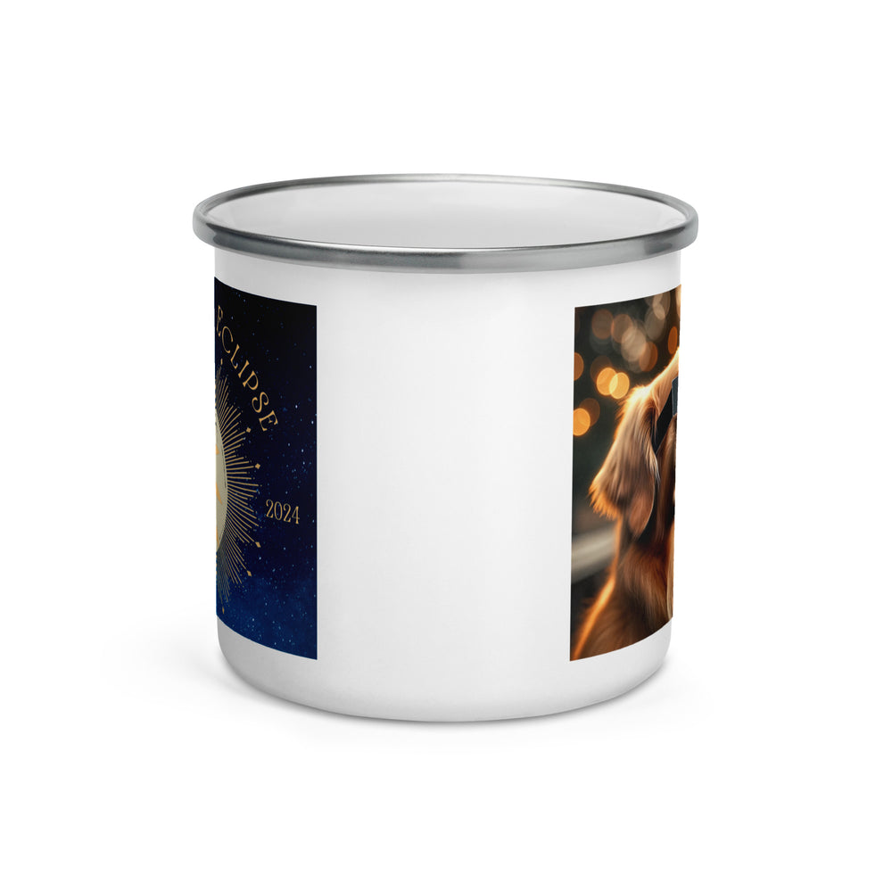 Golden Retriever Eclipse- Enamel Mug