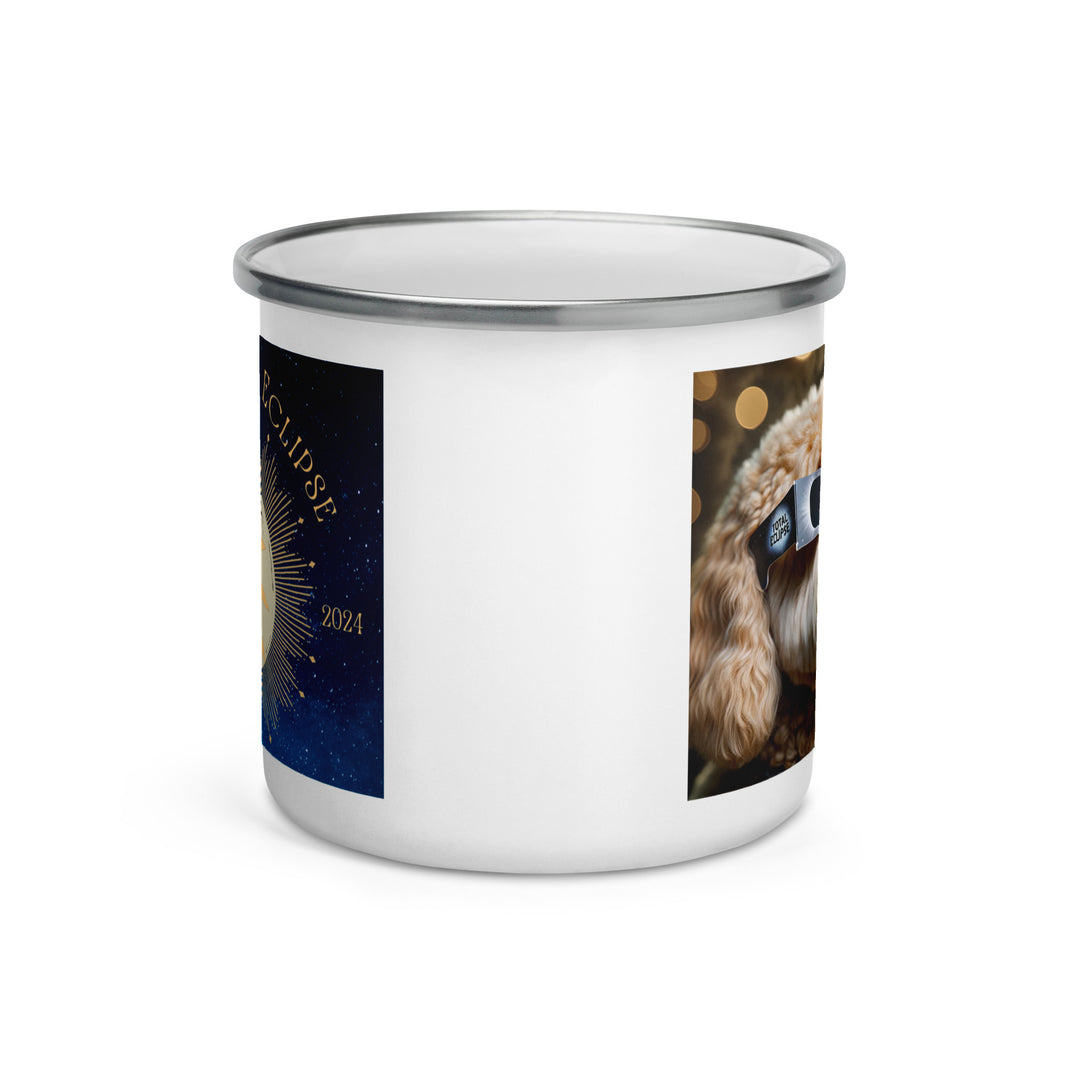 Goldendoodle Eclipse- Enamel Mug v2