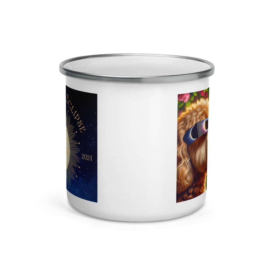 Goldendoodle Eclipse- Enamel Mug