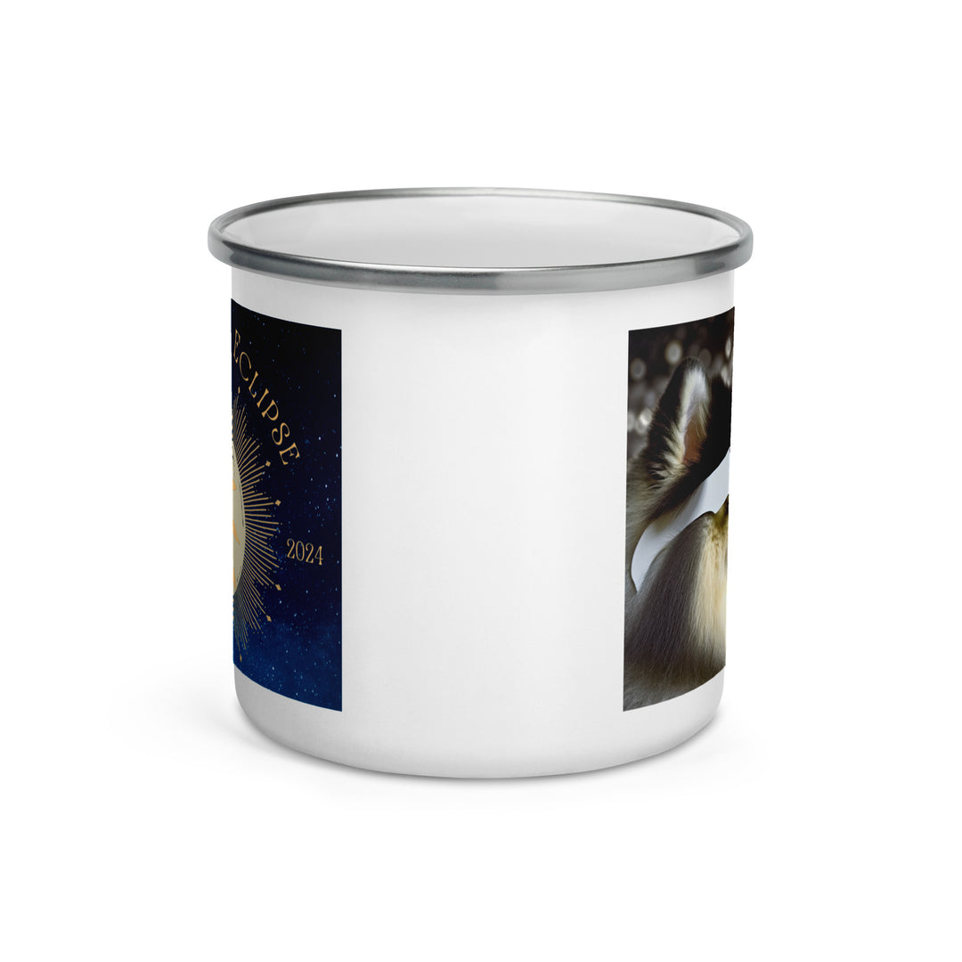 Pomsky Eclipse- Enamel Mug