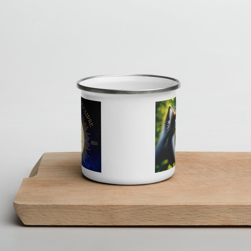 Pomsky Eclipse- Enamel Mug v2