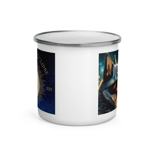 Texas Heeler Eclipse- Enamel Mug v2