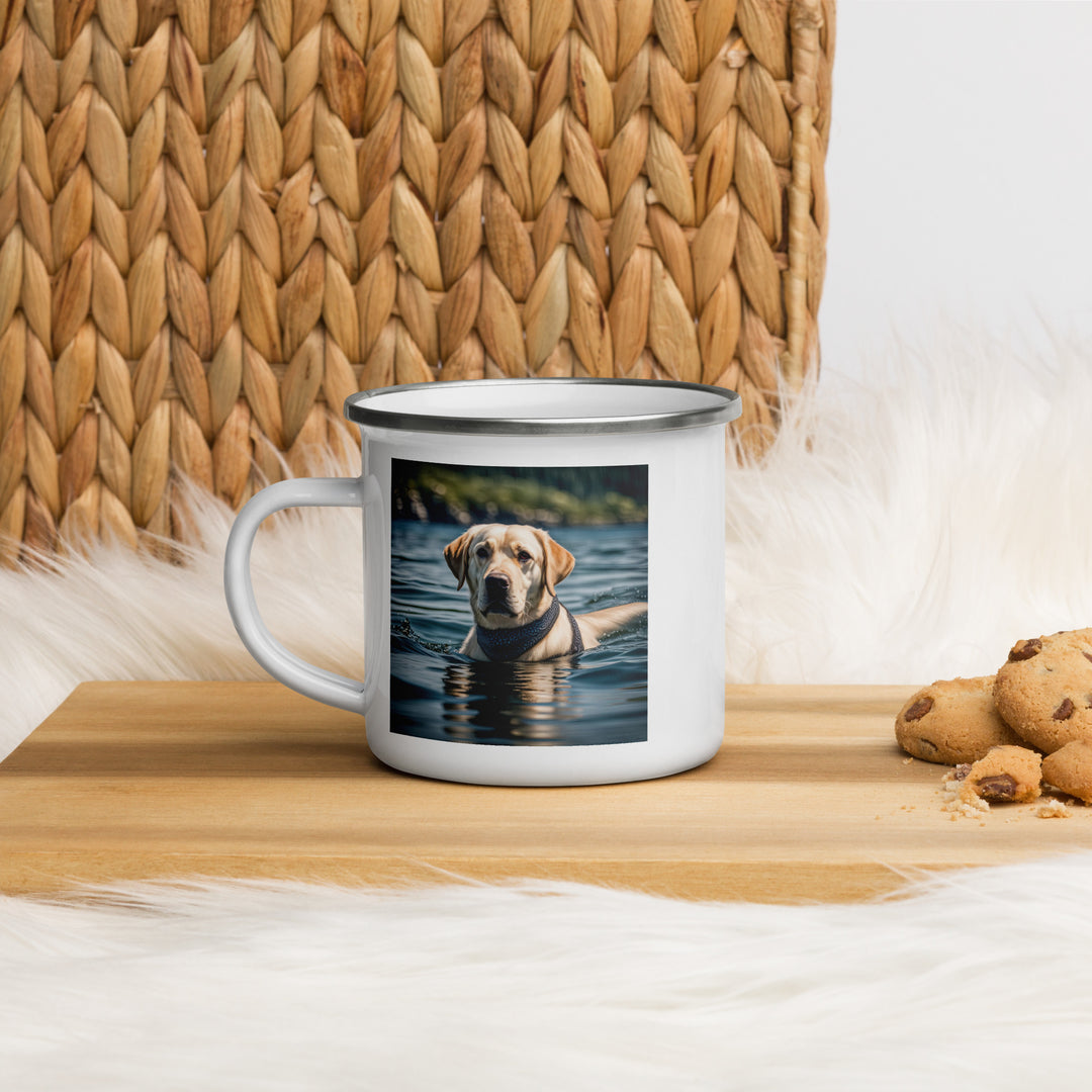 Enamel Mug-Labrador Retriever Golfer V22