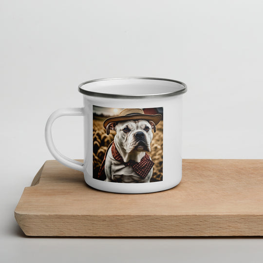 American Bulldog- Enamel Mug  V2