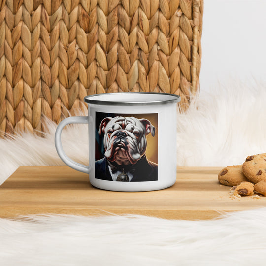 Bulldog- Enamel Mug v4