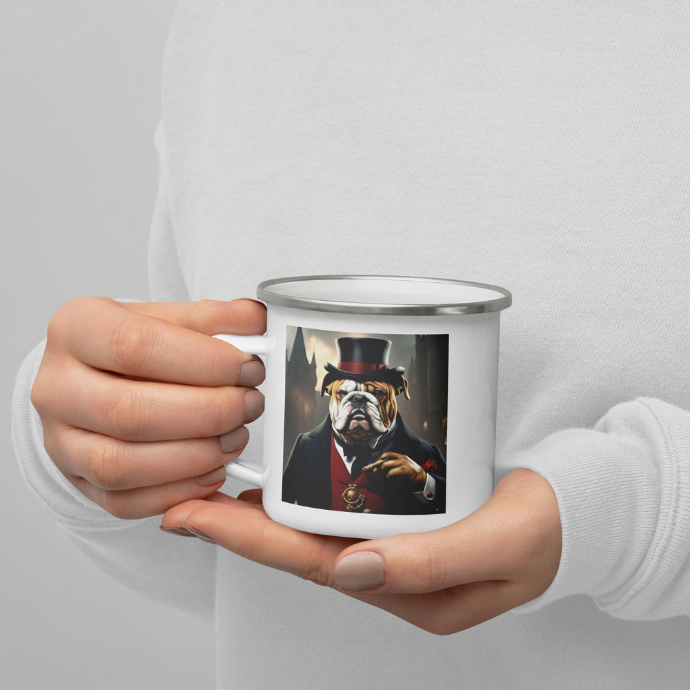 Bulldog- Enamel Mug v5