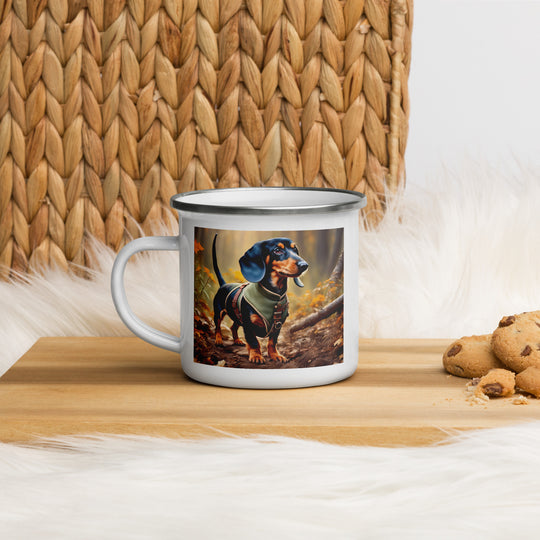 Dachshund- Enamel Mug v3